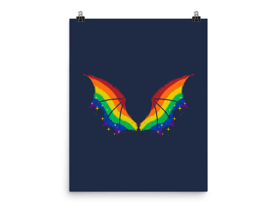 Rainbow Pride Bat Wings