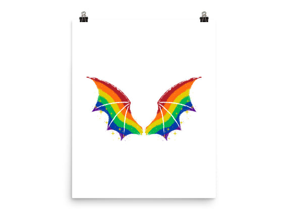 Rainbow Pride Bat Wings