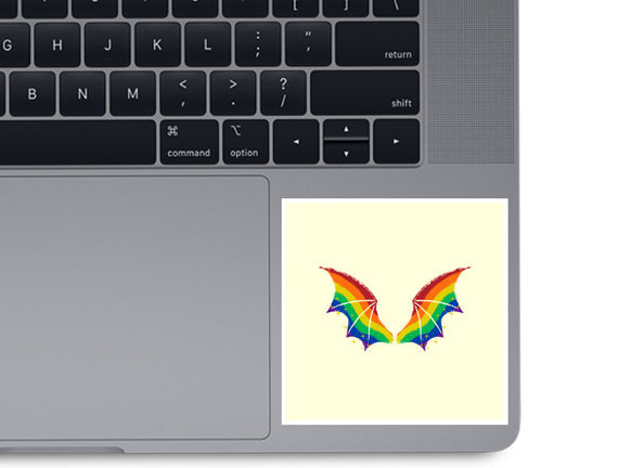 Rainbow Pride Bat Wings