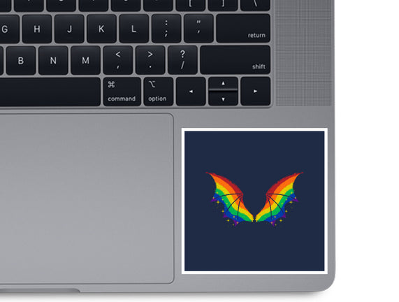 Rainbow Pride Bat Wings