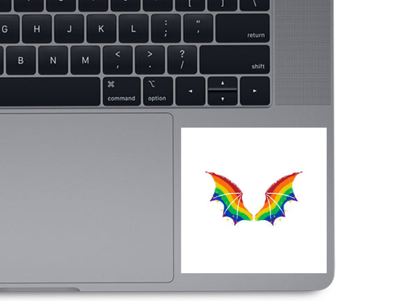 Rainbow Pride Bat Wings