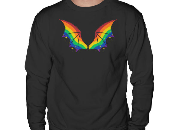 Rainbow Pride Bat Wings