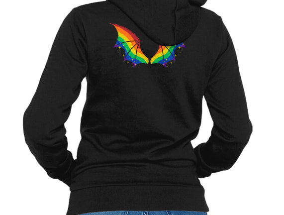 Rainbow Pride Bat Wings