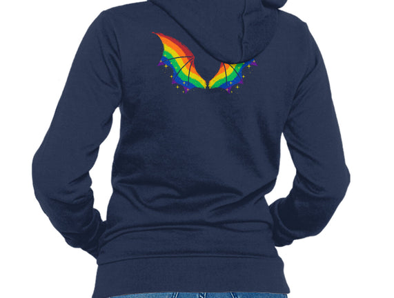Rainbow Pride Bat Wings