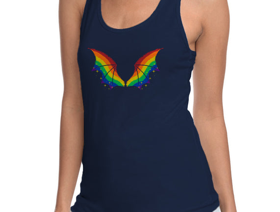 Rainbow Pride Bat Wings