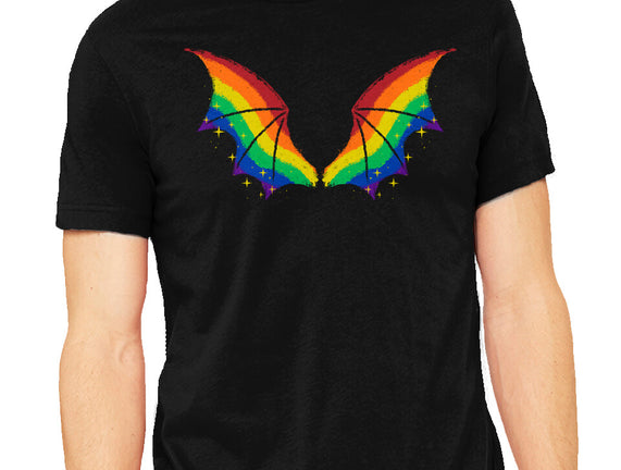 Rainbow Pride Bat Wings