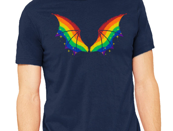 Rainbow Pride Bat Wings
