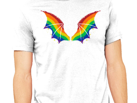 Rainbow Pride Bat Wings