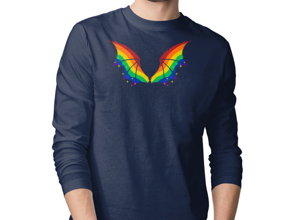 Rainbow Pride Bat Wings