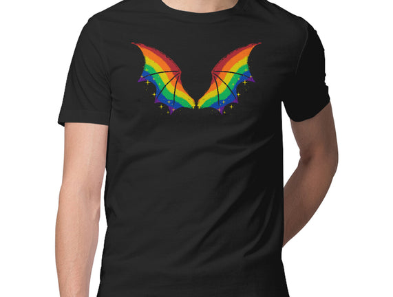 Rainbow Pride Bat Wings