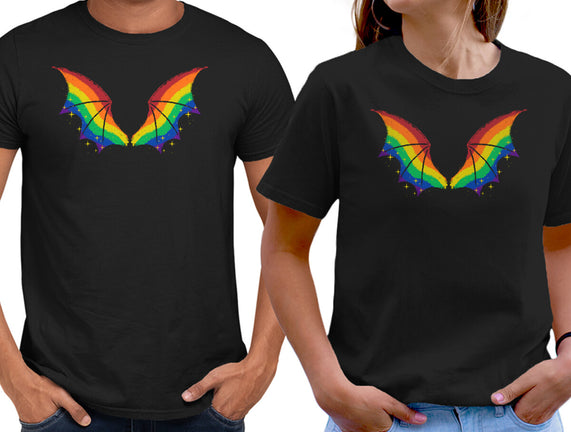 Rainbow Pride Bat Wings