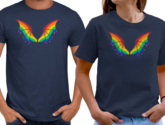 Rainbow Pride Bat Wings
