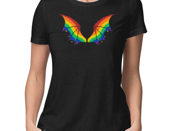 Rainbow Pride Bat Wings