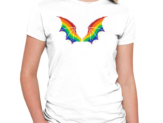 Rainbow Pride Bat Wings