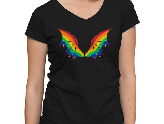 Rainbow Pride Bat Wings