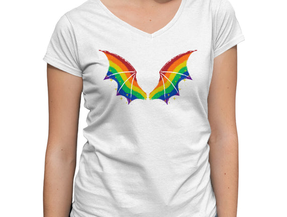 Rainbow Pride Bat Wings