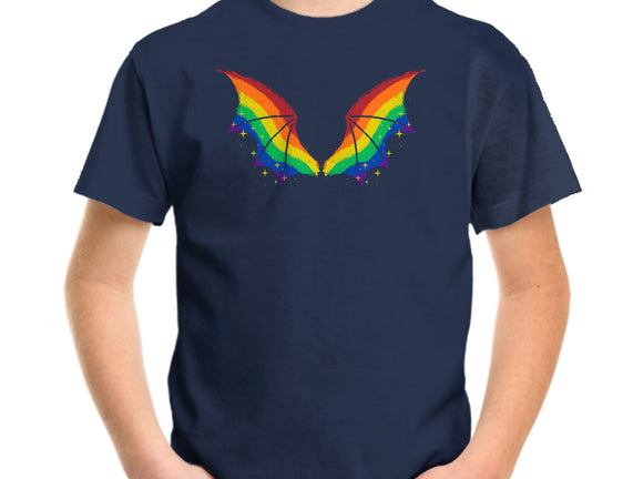 Rainbow Pride Bat Wings