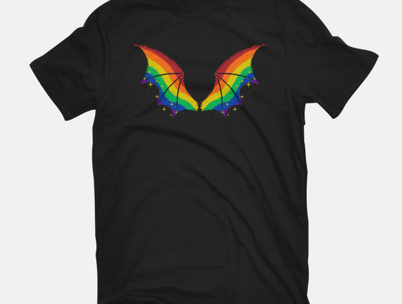 Rainbow Pride Bat Wings