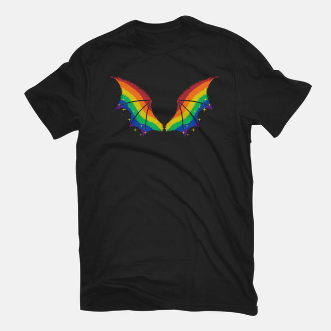 Rainbow Pride Bat Wings-Youth-Basic-Tee-xMorfina