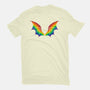 Rainbow Pride Bat Wings-Mens-Basic-Tee-xMorfina