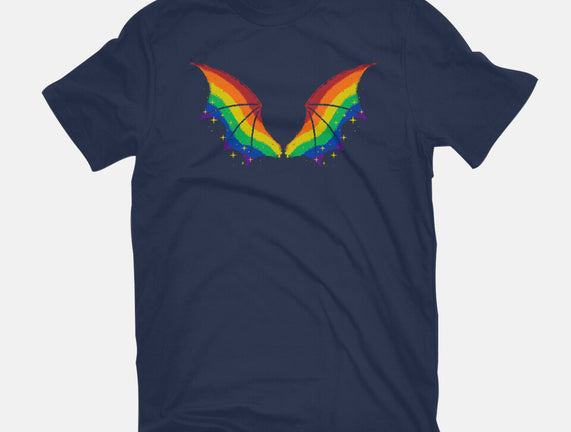 Rainbow Pride Bat Wings