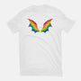 Rainbow Pride Bat Wings-Womens-Fitted-Tee-xMorfina