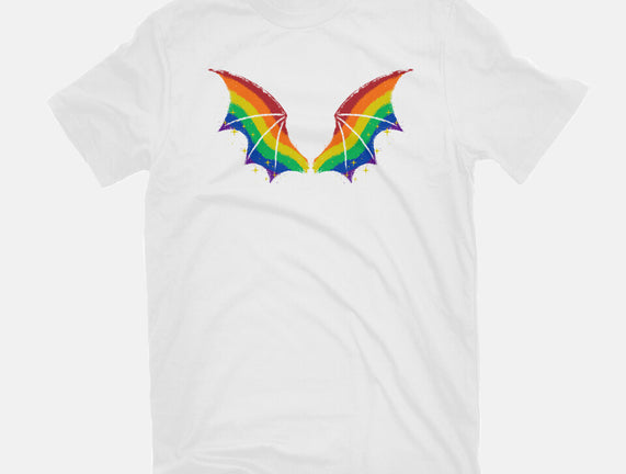Rainbow Pride Bat Wings