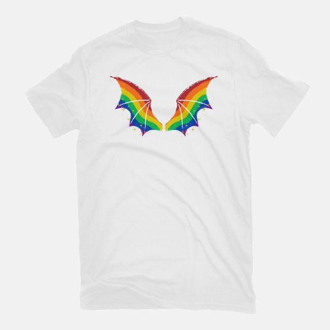 Rainbow Pride Bat Wings-Mens-Premium-Tee-xMorfina