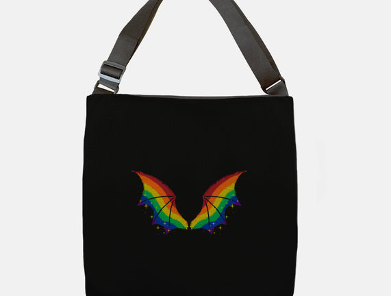 Rainbow Pride Bat Wings