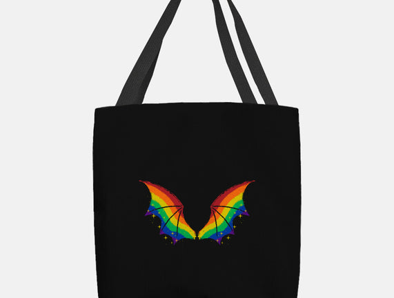 Rainbow Pride Bat Wings