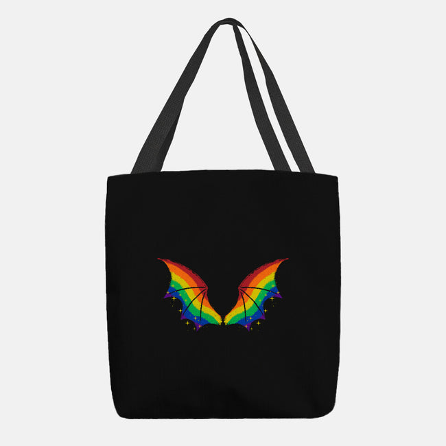 Rainbow Pride Bat Wings-None-Basic Tote-Bag-xMorfina