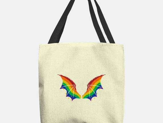 Rainbow Pride Bat Wings