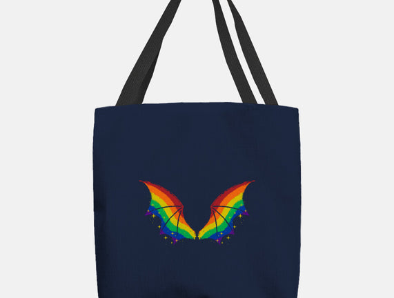 Rainbow Pride Bat Wings