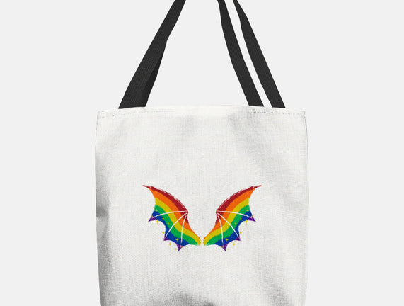 Rainbow Pride Bat Wings