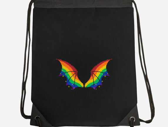 Rainbow Pride Bat Wings