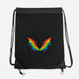 Rainbow Pride Bat Wings-None-Drawstring-Bag-xMorfina