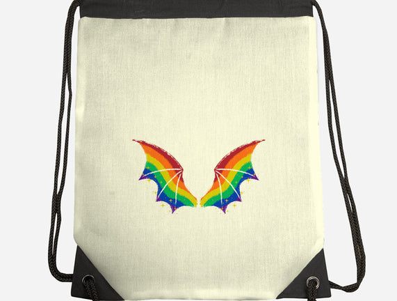Rainbow Pride Bat Wings