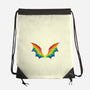 Rainbow Pride Bat Wings-None-Drawstring-Bag-xMorfina