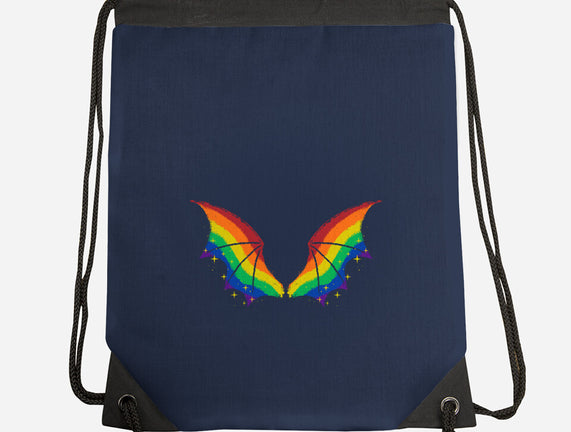 Rainbow Pride Bat Wings