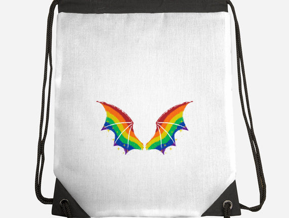 Rainbow Pride Bat Wings