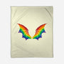 Rainbow Pride Bat Wings-None-Fleece-Blanket-xMorfina