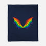 Rainbow Pride Bat Wings-None-Fleece-Blanket-xMorfina