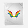 Rainbow Pride Bat Wings-None-Fleece-Blanket-xMorfina