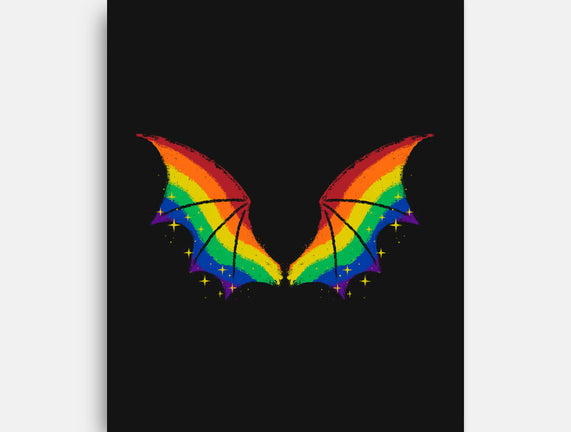 Rainbow Pride Bat Wings