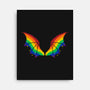 Rainbow Pride Bat Wings-None-Stretched-Canvas-xMorfina