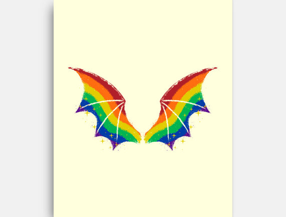 Rainbow Pride Bat Wings