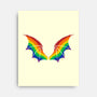 Rainbow Pride Bat Wings-None-Stretched-Canvas-xMorfina