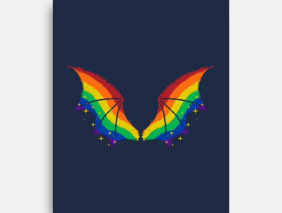 Rainbow Pride Bat Wings