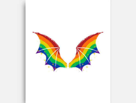 Rainbow Pride Bat Wings