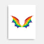 Rainbow Pride Bat Wings-None-Stretched-Canvas-xMorfina